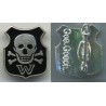 Distintivo di riconoscimento delle divisioni Waffen SS con marchio sul retro Ges.Gesch.
