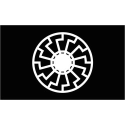 Schwarze Sonne Nordic Fahne