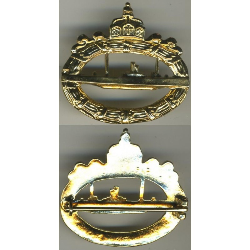 Distintivo per equipaggi di sottomarini UBoot 1a G.M. Distintivo per equipaggi di sottomarini UBoot 1a G.M.