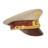 Cappello di Adolf Hitler usato fino al 1939 realizzato a mano da sarti italiani con fregi ricamati amno in filo di canottiglia