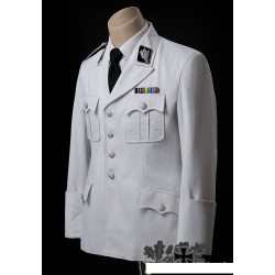 Tunique M32 officier SS blanche