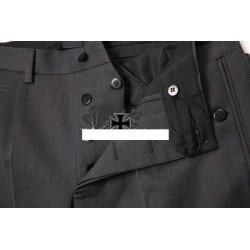 Officer Stone Gray Breeches