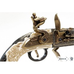 Pistolet à double canon, R.U. 1750