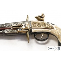 Pistolet à double canon, R.U. 1750
