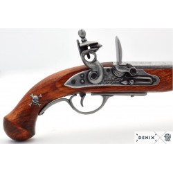 Pistola pirata Flintlock, Francia s. XVIII. C.
