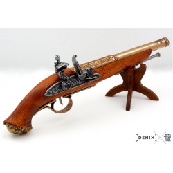 Pistola pirata a pietra focaia, 18. c.