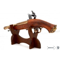 Pistola pirata a pietra focaia, 18. c.