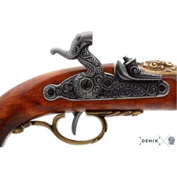 Pistolet à percussion pirate, Italie S.XVIII