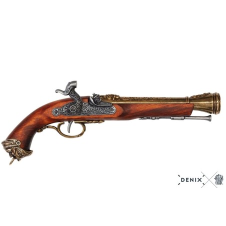 Pistolet à percussion pirate, Italie S.XVIII