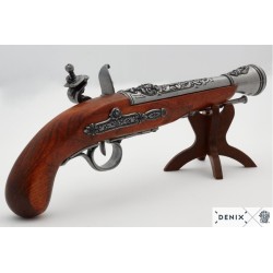 Flintlock pirate pistol, 18th. c.