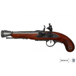 Flintlock pirate pistol, 18th. c.