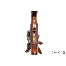 Pistola pirata a pietra focaia, XVIII s.