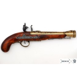 Pistolet de pirate à silex, 18e. c.
