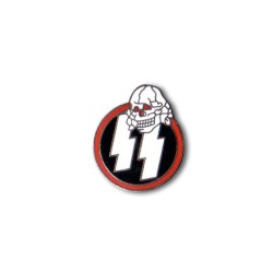 Distintivo smaltato SS con teschio