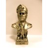 Busto in polvere di marmo con fez e aquila h 12 cm