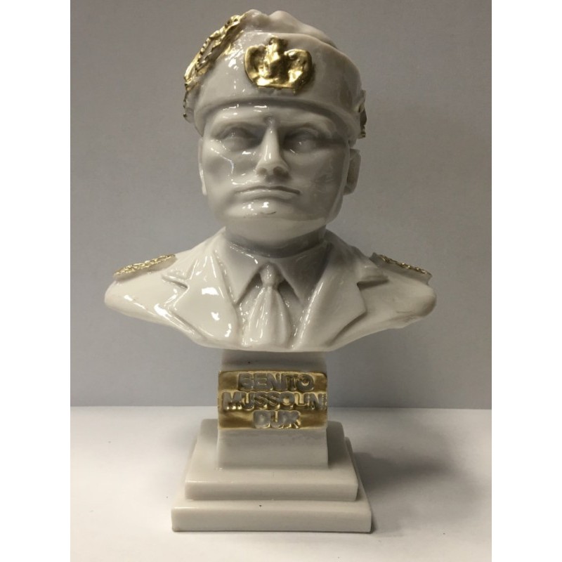 Busto fez bianco con dettagli oro Busto fez bianco con dettagli oro