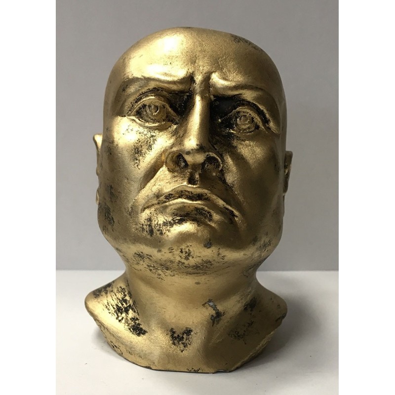 Busto pelato oro cm 9