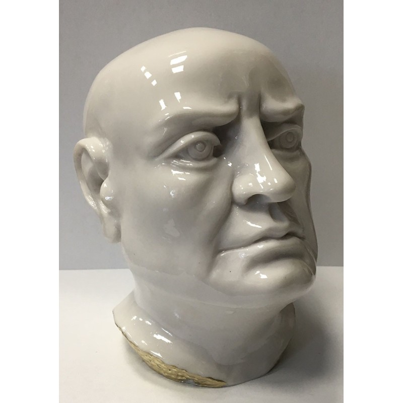 Busto pelato bianco cm 14