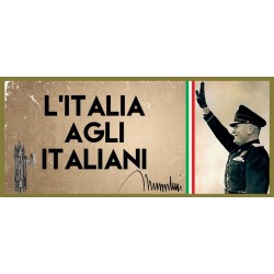 Targa in alluminio cm 25 x 11