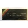 Targa in latta effetto vintage cm 11x25