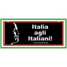 Targa in alluminio cm 25 x 11