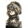 Busto in marmo colore bronzo o nero