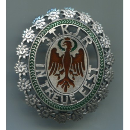 Distintivo del 3 Tiroler Kaiserjager. 37x44 mm