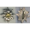Gebirgsjaeger Officeraposs Metal Cap Edelweiss
