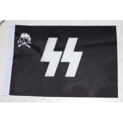  with rod and metal base and flag of canvas 21x14 cm