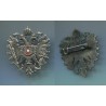 Doubleheaded eagle cap badge. Size 40x45 mm