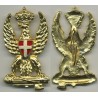 Fregio da basco e da cappello della polizia del periodo fascista