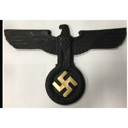 wall eagle made by resin dyed with black the color depends on the availiability resin