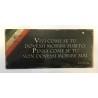 Tin plate vintage effect 11x25 cm