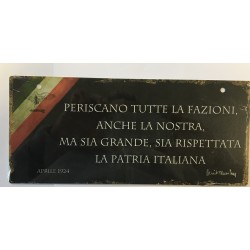 Tin plate vintage effect 11x25 cm