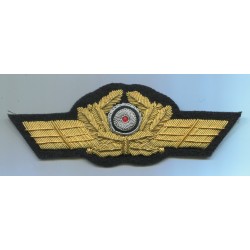 Embroidered oak leaf for General cap