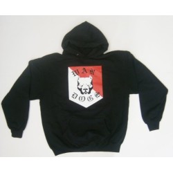 BLACK HOODED SWEATSHIRT
