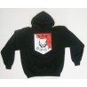 BLACK HOODED SWEATSHIRT