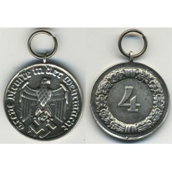 Medaglia di argento per 4 anni di servizio fedele nella Wehrmacht