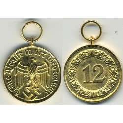 Medaglia di oro per 12 anni di servizio fedele nella Wehrmacht