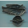  back with 2 plates. Nickelplated and antique finished