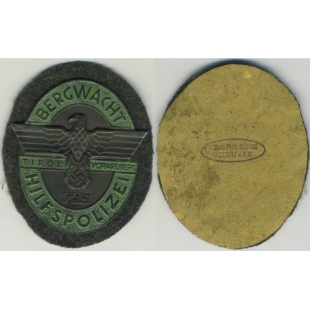 Placca da braccio della Polizia di Montagna