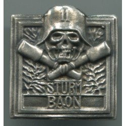 Abzeichen der Angriffstruppen der 11. Infanterie Division Sturm baon. Abgemessungen: 32x35 mm