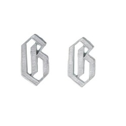 Germania Schulterbrett Chiffren Insignias in Silber
