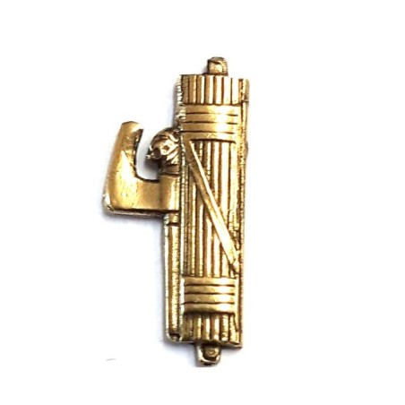 Brass cap badge 12x26 mm