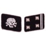 SS Totenkopf collar tabs  Obersturmbannfhrer  WaffenSS collar tabs for Obersturmbannfhrer from 3rd Armored Division Totenkopf.