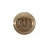 Green metal cockade with FJI monogram. 31 mm