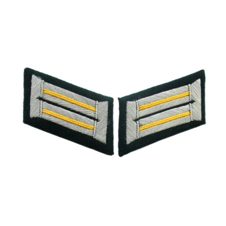 Heer cavalry officer collar tabs. Dark green background