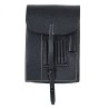 WHSS black map case. Made of pebbled leather with all details  pockets