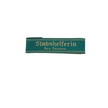 Stabshelferin des Heeres BEVO Cuff Title  Green
