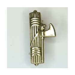 Fregio ottonato fascio littorio da berretto 20x45 mm